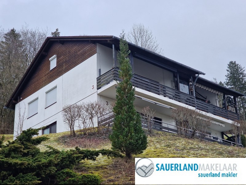 Panorama uitzicht en ruim 4 kamerappartement Schwalefeld 0