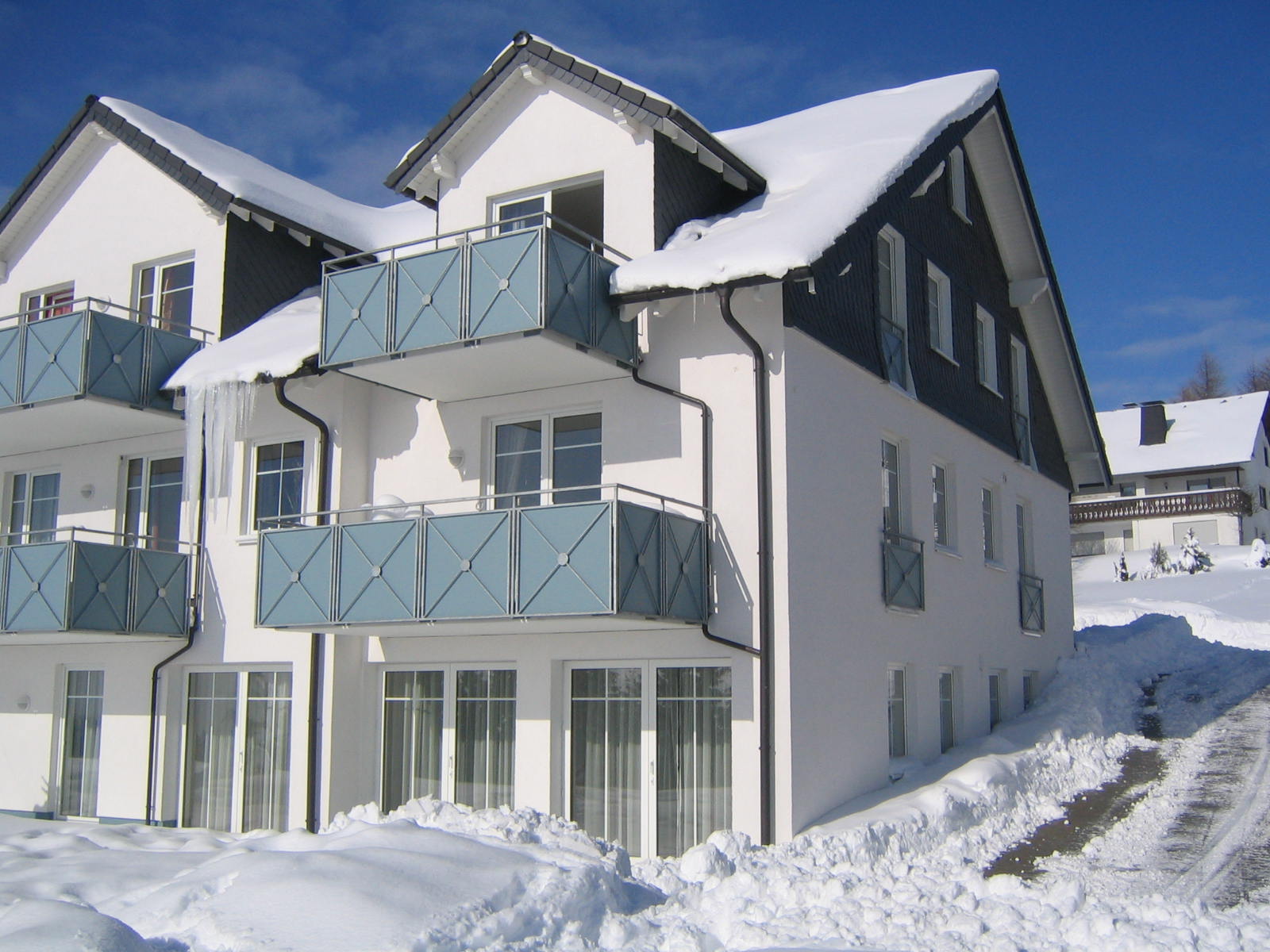 Hoekappartement met panorama uitzicht, nabij Winterberg 0