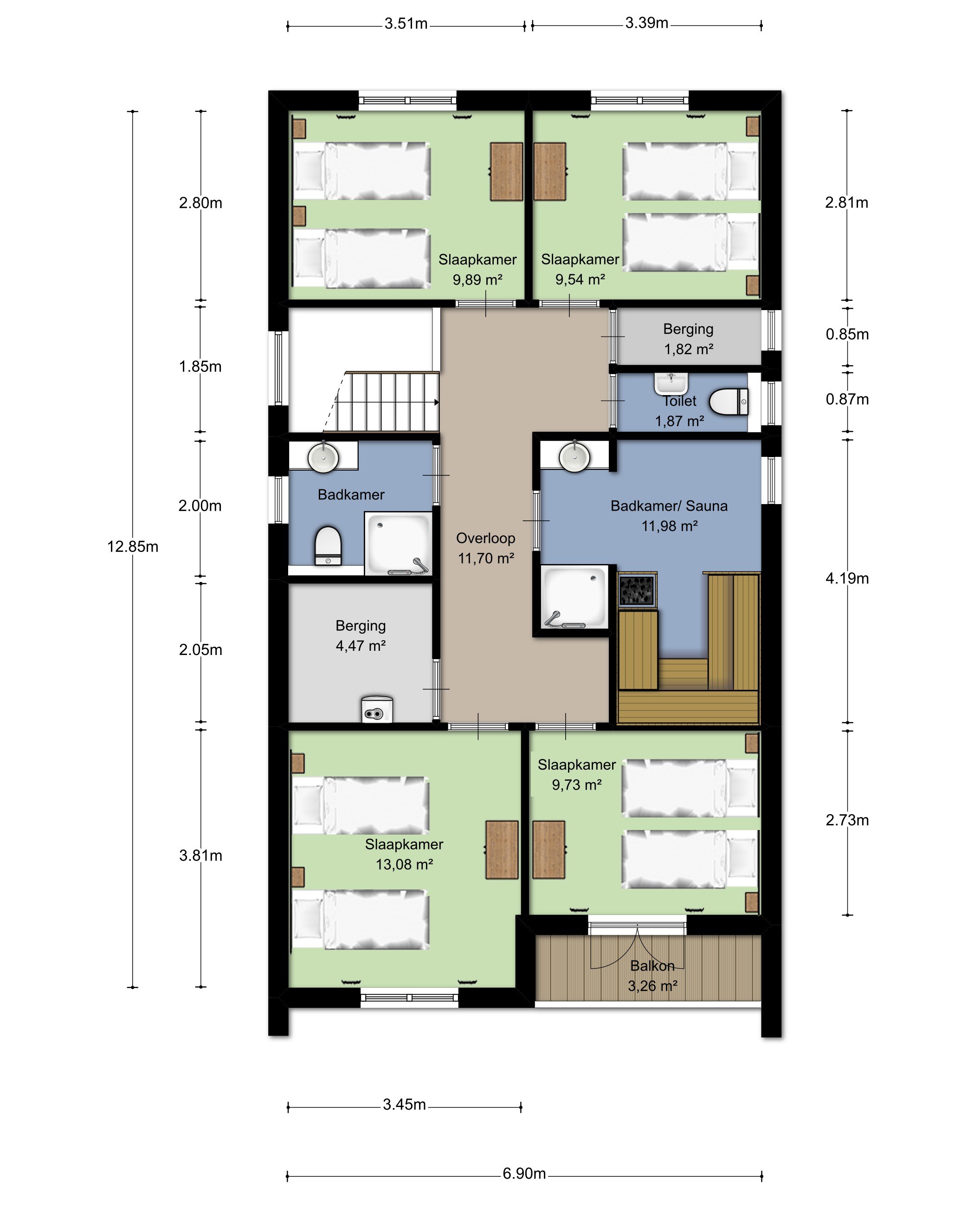 VERKOCHT UplandParcs Winterberg nieuwbouwproject aan de skipiste - Type 3 7