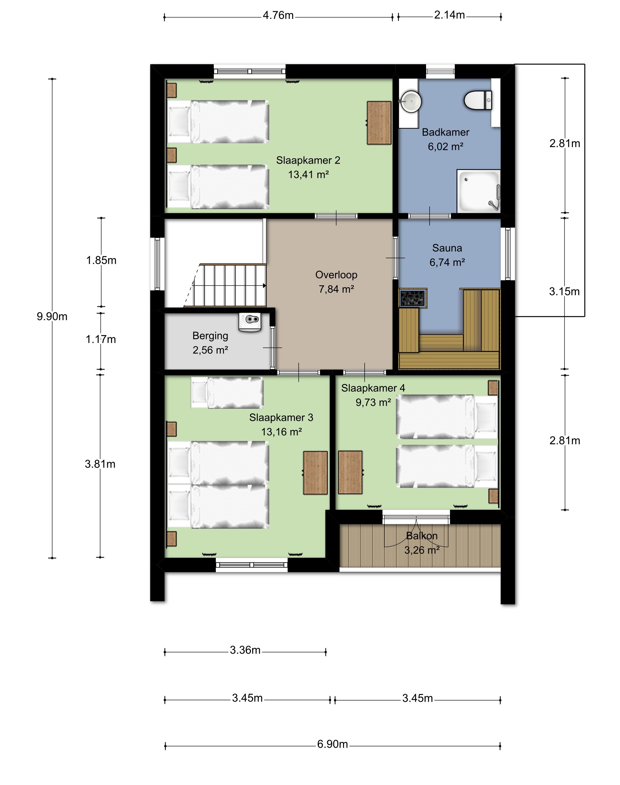 VERKOCHT UplandParcs Winterberg nieuwbouwproject aan de skipiste - Type 2 7