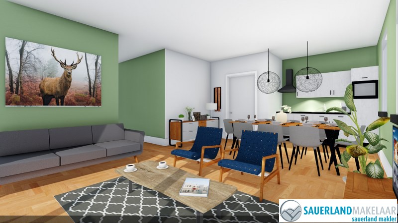 VERKOCHT volledig gerenoveerd 5 kamerappartement in Elpe 10