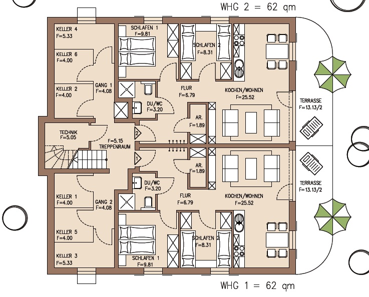 Nieuwbouw: 3 kamer appartement Neuastenberg app. 2 2